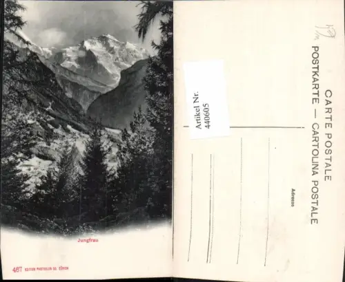 440605,Jungfrau b. Interlaken Bergkulisse Kt Bern