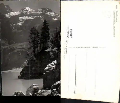 440608,Kandersteg Oeschinensee Blümlisalp Bergkulisse Kt Bern