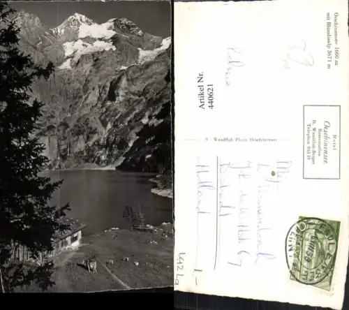 440621,Oeschinensee See m. Blümlisalp Bergkulisse Kt Bern