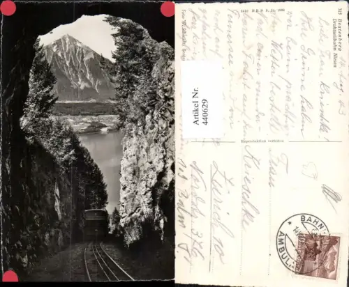 440629,Beatenberg Drahtseilbahn Zahnradbahn Niesen Bergkulisse Kt Bern