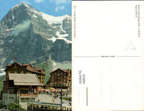 440633,Kleine Scheidegg Sporthaus m. Eiger Bergkulisse Kt Bern