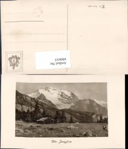440655,Künstler AK Splitgerber Jungfrau Bergkulisse Kt Bern