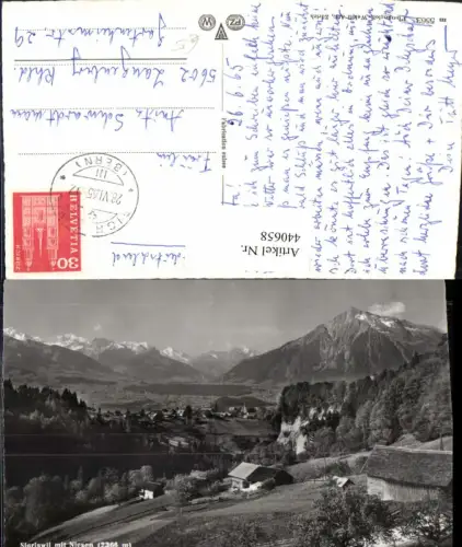 440658,Sigriswil Totale m. Niesen Bergkulisse Kt Bern
