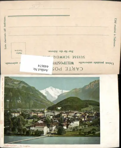440674,Interlaken Totale m. Jungfrau Bergkulisse Kt Bern