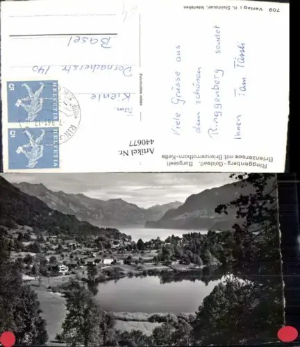 440677,Ringgenberg Goldswil Burgseeli Brienzersee See Bergkulisse Kt Bern