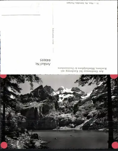 440695,Oeschinensee See b. Kandersteg m. Rothorn Bergkulisse Kt Bern