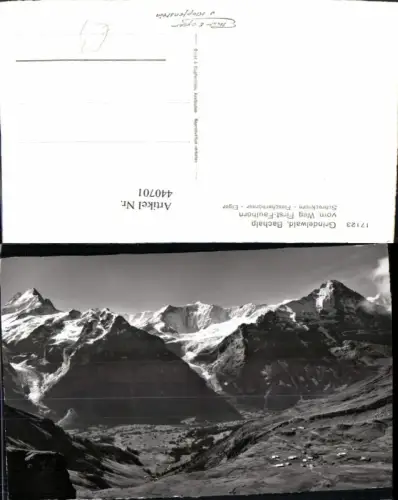 440701,Grindelwald Bachalp vom Weg First-Faulhorn Bergkulisse Kt Bern