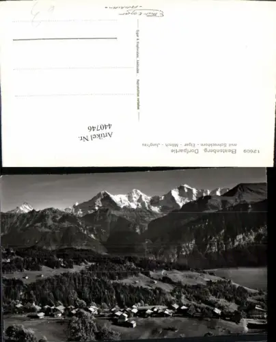 440746,Beatenberg Totale m. Schreckhorn Bergkulisse Kt Bern