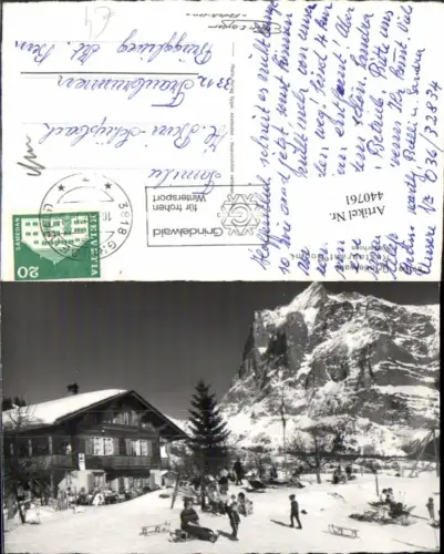 440761,Grindelwald Restaurant Bodmi Bergkulisse Winterbild Kt Bern