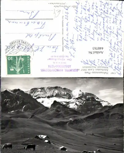 440763,Hahnenmoos-Pass b. Adelboden Lenk Bergkulisse Kt Bern