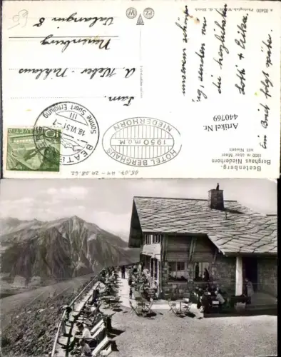 440769,Beatenberg Berghaus Niederhorn m. Niesen Bergkulisse Kt Bern