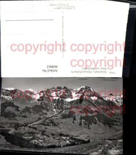 460063,Adelboden Totale m. Nünihorn Bergkulisse Kt Bern
