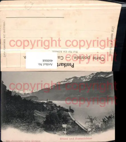 460068,Brienz Teilansicht m. Sustenhörner Bergkulisse Kt Bern