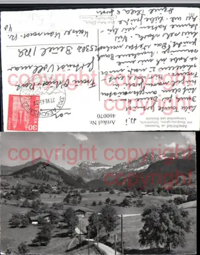 460070,Aeschiried b. Aeschi b. Spiez m. Morgenberghorn Bergkulisse Kt Bern