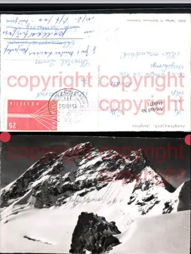 460071,Jungfraujoch b. Lauterbrunnen Jungfrau Bergkulisse Kt Bern