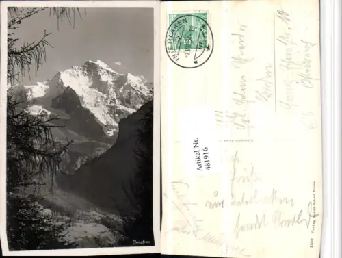 481916,Jungfrau b. Grindelwald Interlaken Bergkulisse Kt Bern