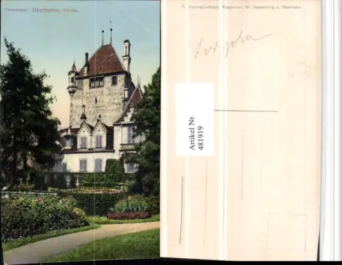 481919,Oberhofen am Thunersee Schloss Kt Bern