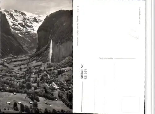 481927,Lauterbrunnen Totale Wasserfall Bergkulisse Kt Bern