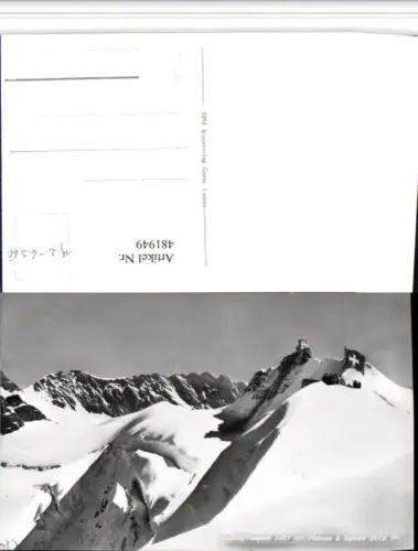 481949,Jungfraujoch m. Plateau u. Sphinx b. Grindelwald Bergkulisse Kt Bern