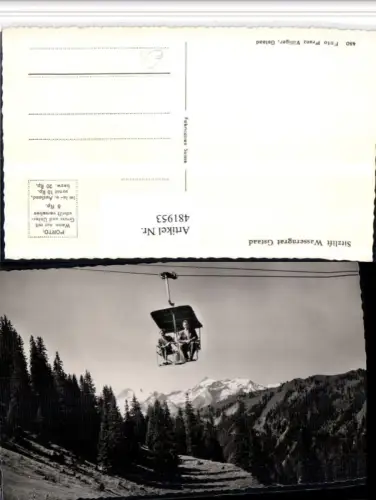 481953,Gstaad Sitzlift Sessellift Wasserngrat Bergkulisse Kt Bern