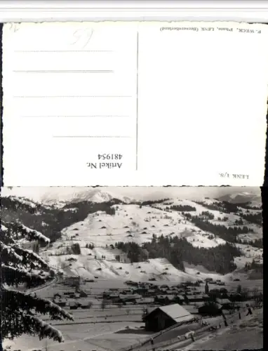 481954,Lenk im Simmental Totale Winterbild Kt Bern