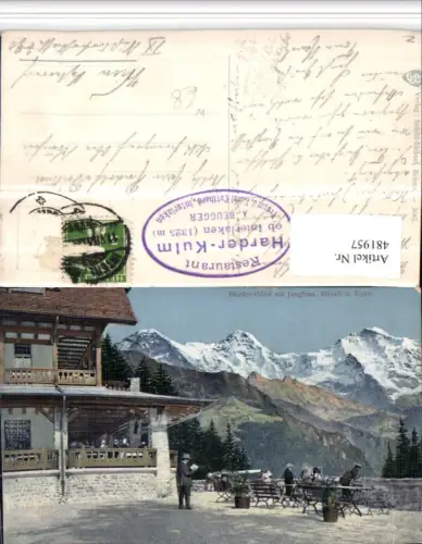 481957,Interlaken Harder-Hotel m. Jungfrau Mönch Bergkulisse Kt Bern