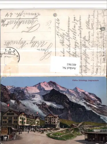 481961,Kleine Scheidegg Jungfraubahn Bergkulisse Kt Bern