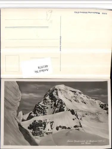 481978,Station Jungfraujoch b. Grindelwald m. Berghaus Bergkulisse Kt Bern