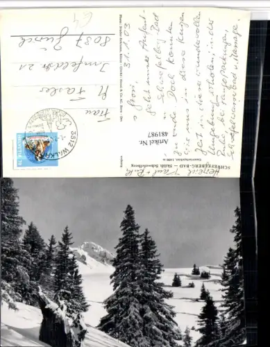 481987,Rüschegg Schwefelberg-Bad Gantrischgebiet Winterbild Kt Bern