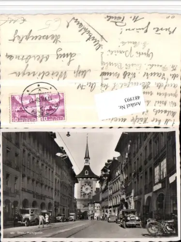 481993,Bern Marktgasse Straßenansicht Tor Turm