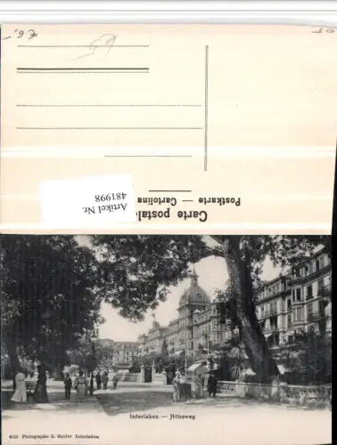 481998,Interlaken Höheweg Straßenansicht Kt Bern