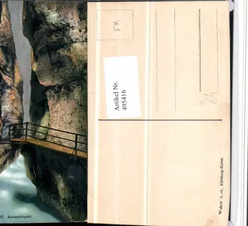 495416,Aareschlucht Schlucht b. Meiringen Kt Bern