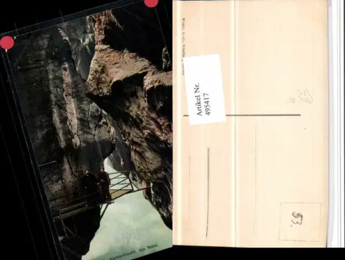 495417,Aareschlucht Schlucht b. Meiringen Nase Kt Bern