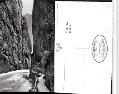 495419,Aareschlucht Schlucht b. Meiringen Kt Bern