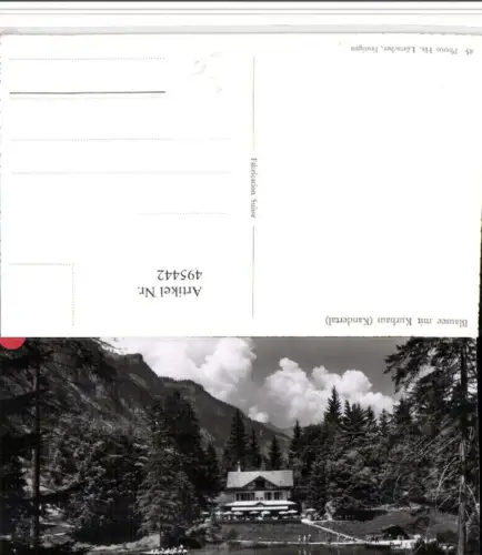 495442,Kandertal Blausee See m. Kurhaus Kt Bern
