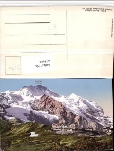 495444,Kleine Scheidegg b. Wengen Jungfraubahn Bergkulisse Kt Bern
