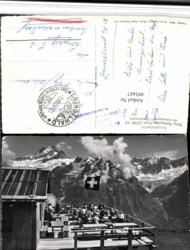 495447,Grindelwald Berg Restaurant First Terrasse Bergkulisse Kt Bern
