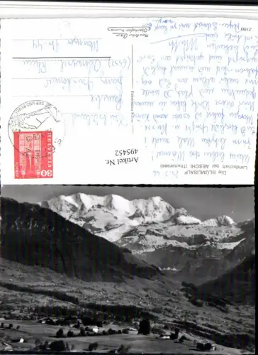 495452,Blümlisalp b. Aeschi Spiez Bergkulisse Kt Bern