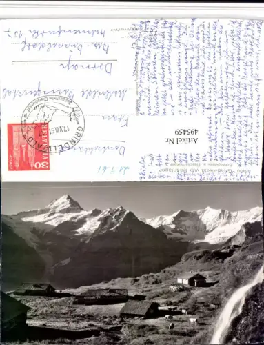 495459,Grindelwald Alp Bachläger Almhütten Bergkulisse Kt Bern