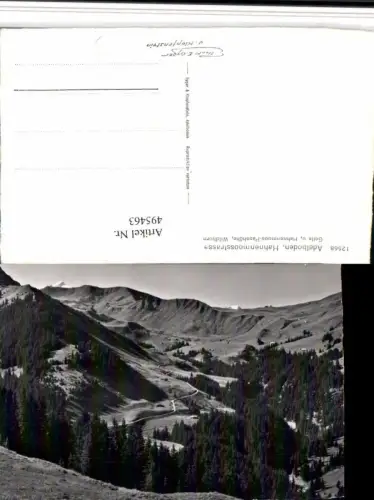 495463,Adelboden Hahnenmoosstraße geg. Geils Bergkulisse Kt Bern