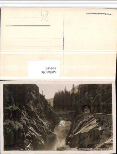 495466,Grimselstraße u. Handeckfall b. Innertkirchen Wasserfall Kt Bern