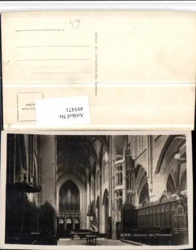 495471,Bern Münster Kirche Innenansicht