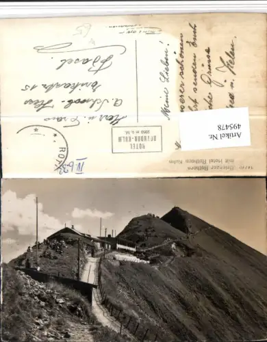 495478,Brienzer Rothorn b. Brienz Hotel Rothorn Kulm Kt Bern