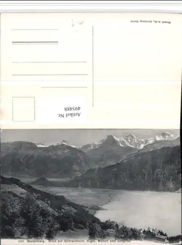 495488,Beatenberg Blick auf Schreckhorn Eiger Bergkulisse Kt Bern