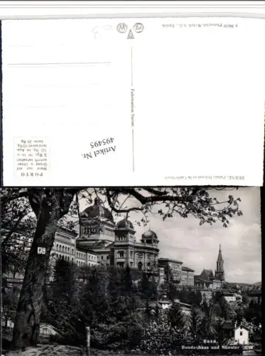 495495,Bern Bundeshaus u. Münster Kirche