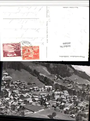 495499,Adelboden Totale Fliegeraufnahme Kt Bern