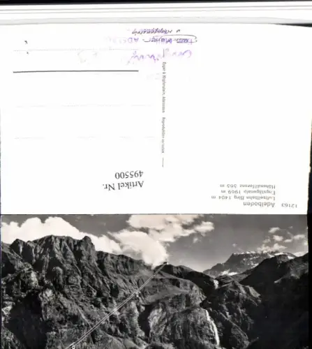 495500,Adelboden Luftseilbahn Birg Bergkulisse Kt Bern