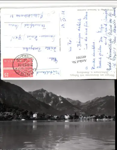 495501,Bönigen am Brienzersee m. Sulegg Bergkulisse Kt Bern