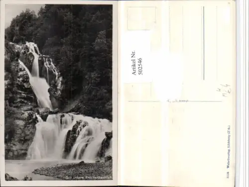 502546,Untere Reichenbachfall Wasserfall b. Meiringen Kt Bern