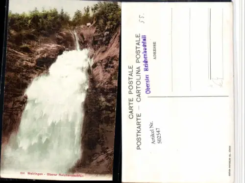 502547,Meiringen Oberer Reichenbachfall Wasserfall Kt Bern